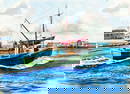 Edward Tomasiewicz (MA,1919-2006) watercolor painting