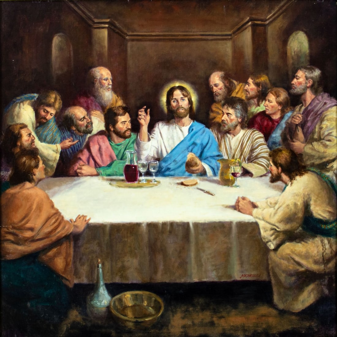 Clement Micarelli (RI,NY,1929-2008) oil painting (1 of 14)