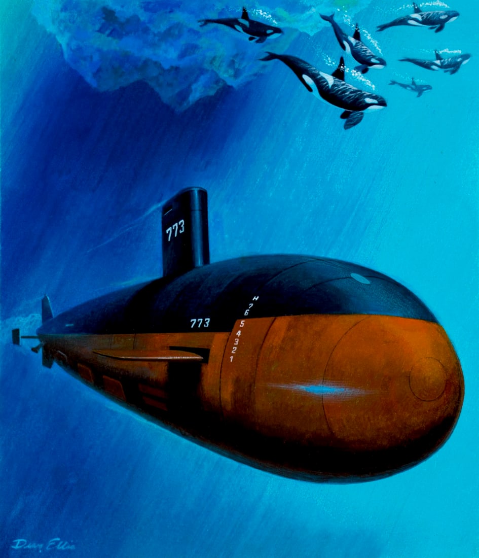 Dean Ellis (NY,1920-2009) acrylic painting (1 of 12)