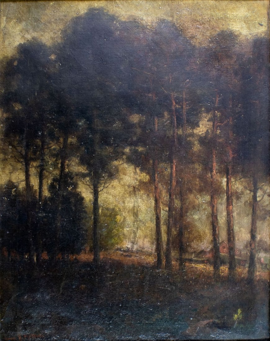 Royal Milleson (IL,OH,1849-1935) oil painting antique (1 of 12)