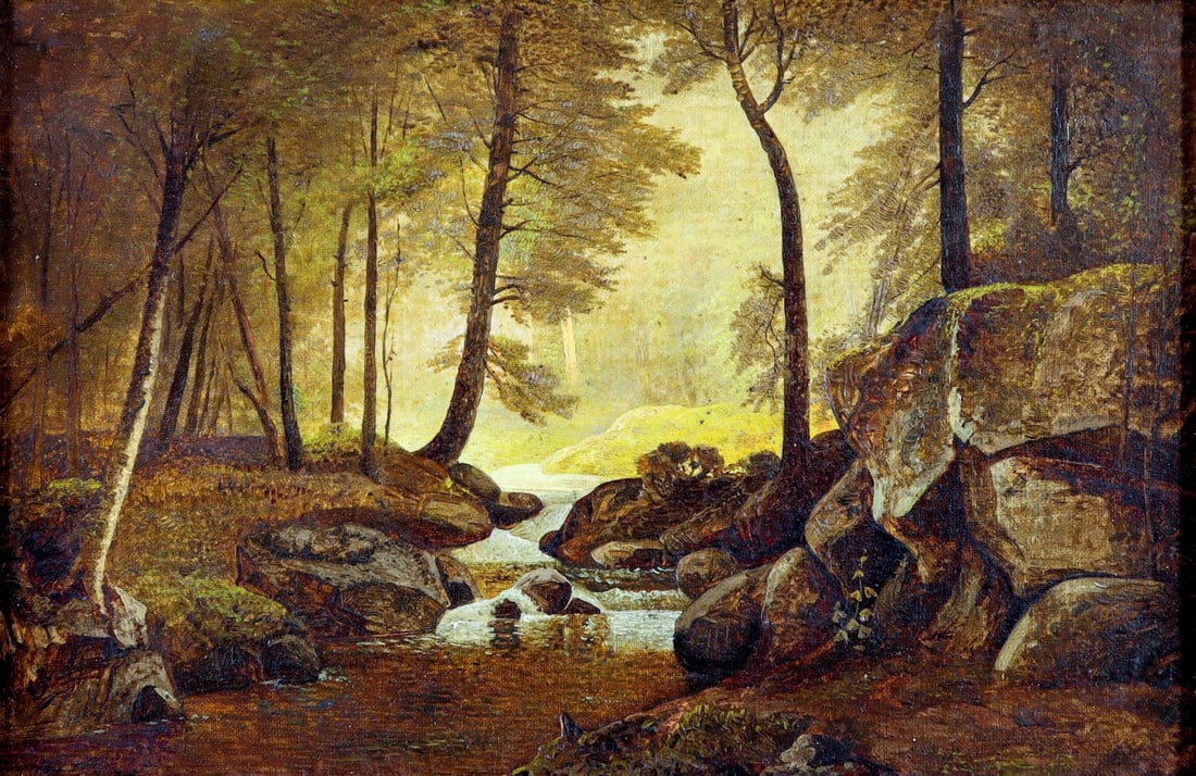 Charles Williams (US,19C) oil painting antique (1 of 13)