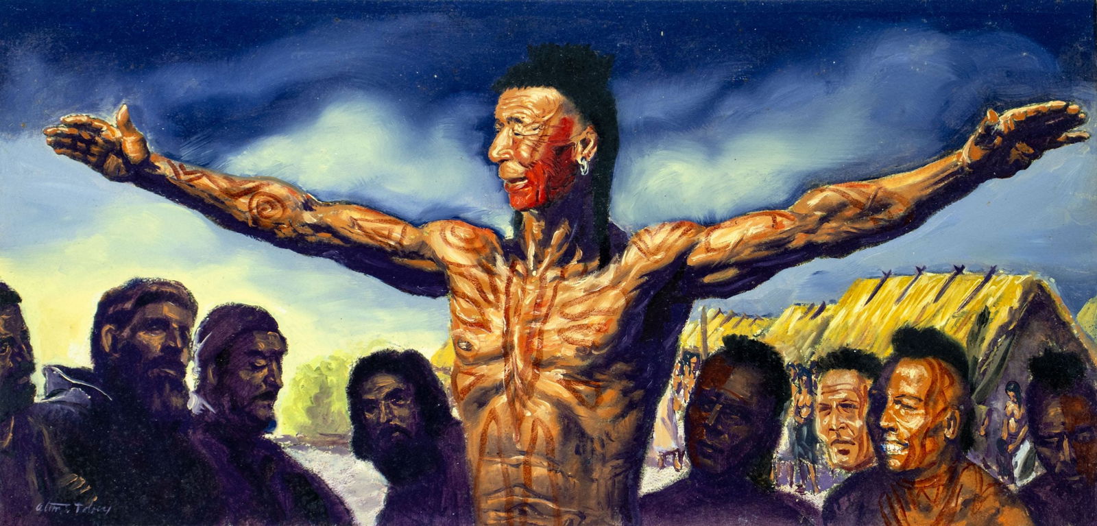 Alton Tobey (CT,1914-2005) oil painting (1 of 13)