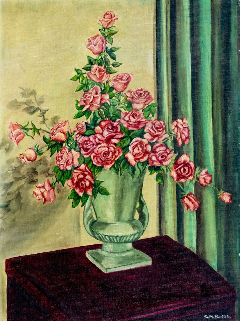 S M Bertille (US,mid 20C) oil painting (1 of 12)