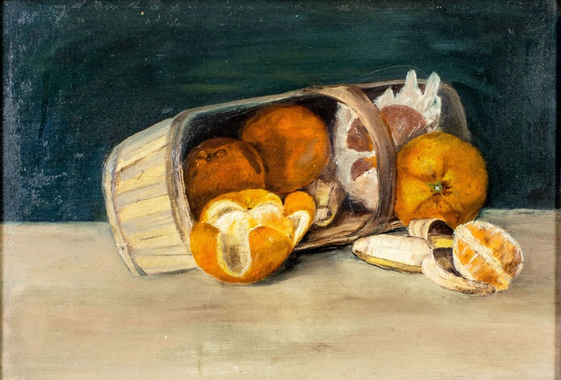 Antique 19C American oil painting (1 of 12)