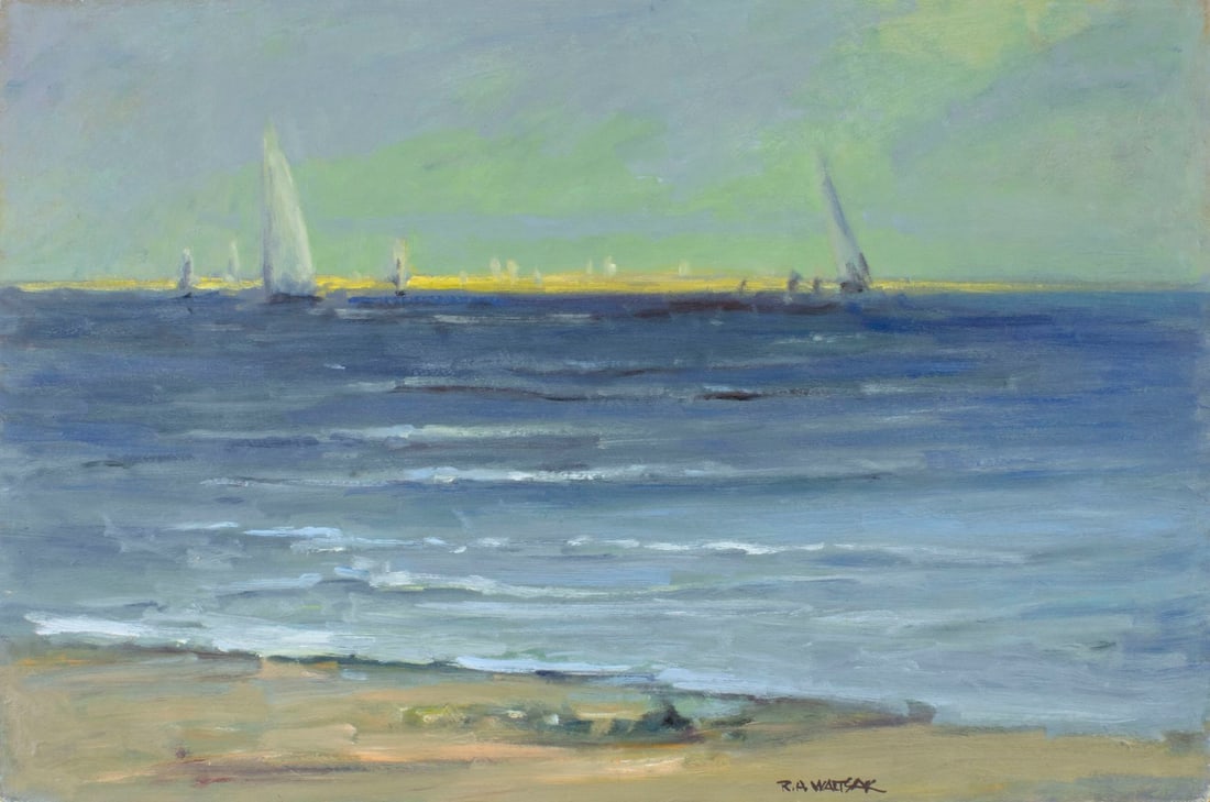 Robert Waltsak (NJ,b 1944) oil painting (1 of 12)