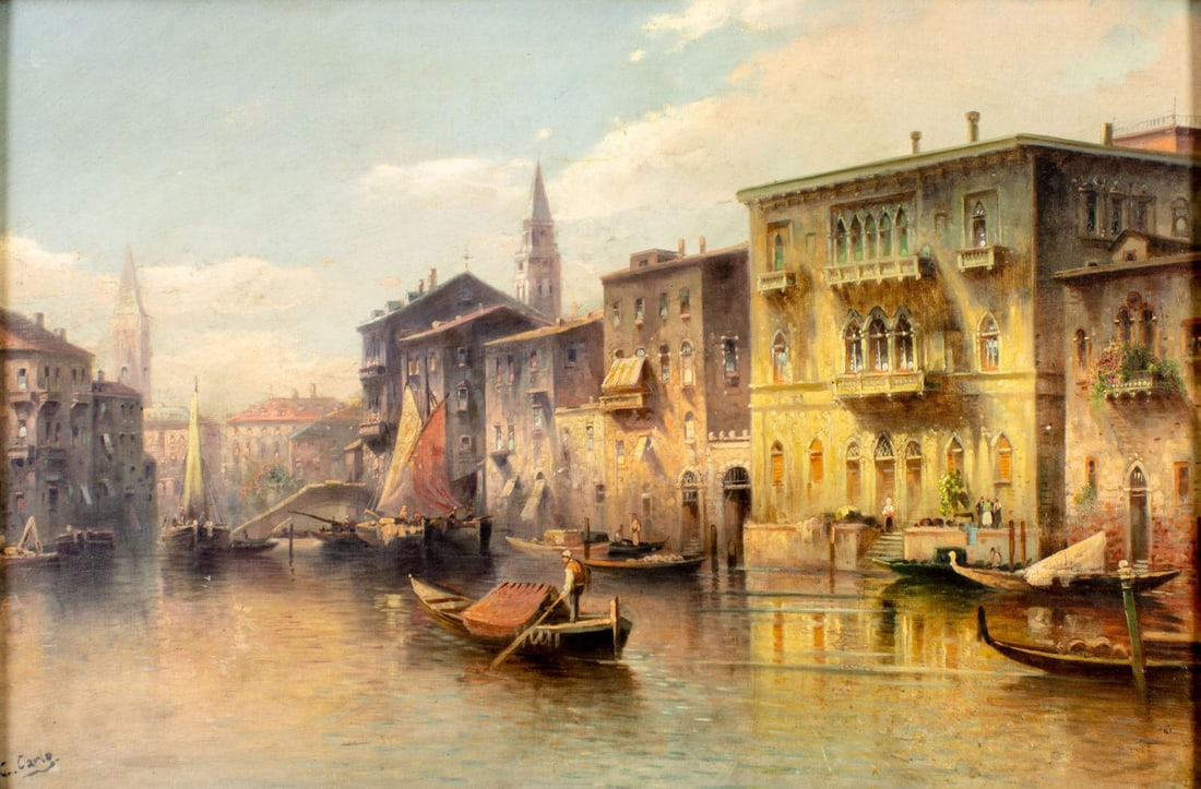 Karl Kaufmann (Germany,Austria,1843-1905) oil painting antique (1 of 13)