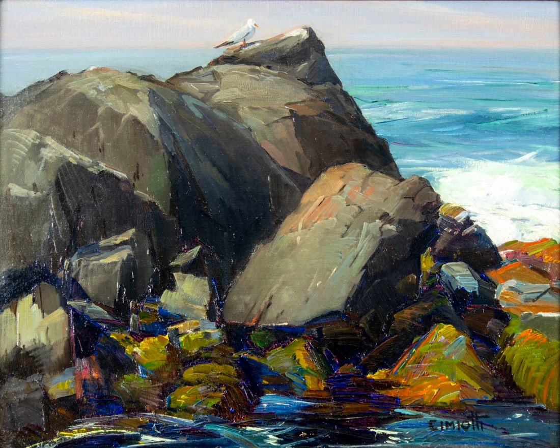 Gustave Cimiotti Jr (NY,1875-1969) oil painting (1 of 13)