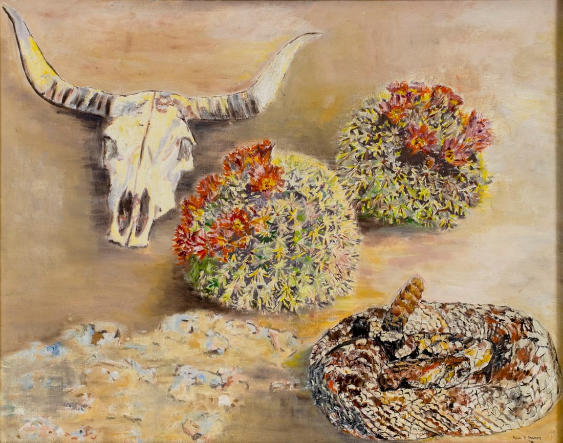 Yvonne D Schwartz (US,20C) oil painting (1 of 12)