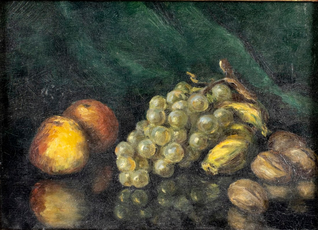 Antique 19C French oil painting (1 of 12)