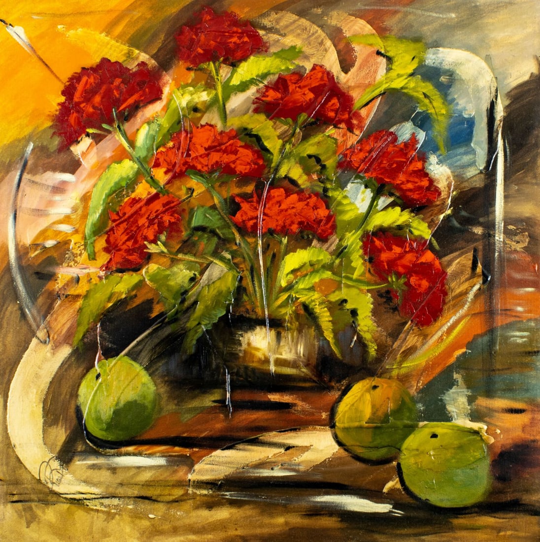 Pios Rodaman (FL,Brazil,b 1953) oil painting (1 of 13)