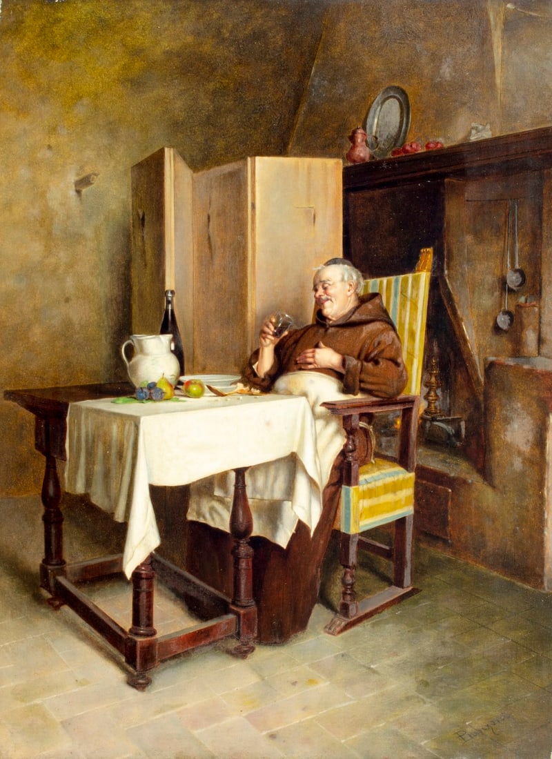 Pietro Lanzoni (Italy,1827-1899) oil painting antique (1 of 14)