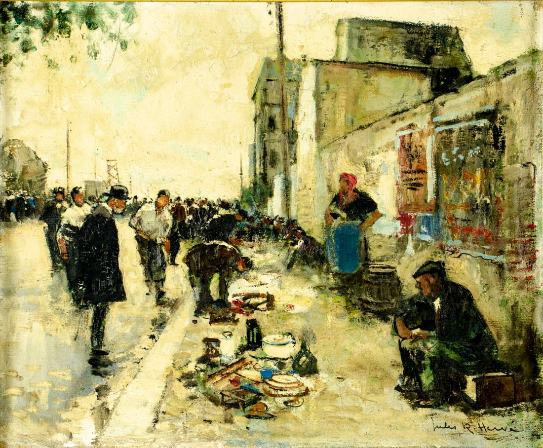 Jules Rene Herve (France,US,1887-1981) oil painting (1 of 13)