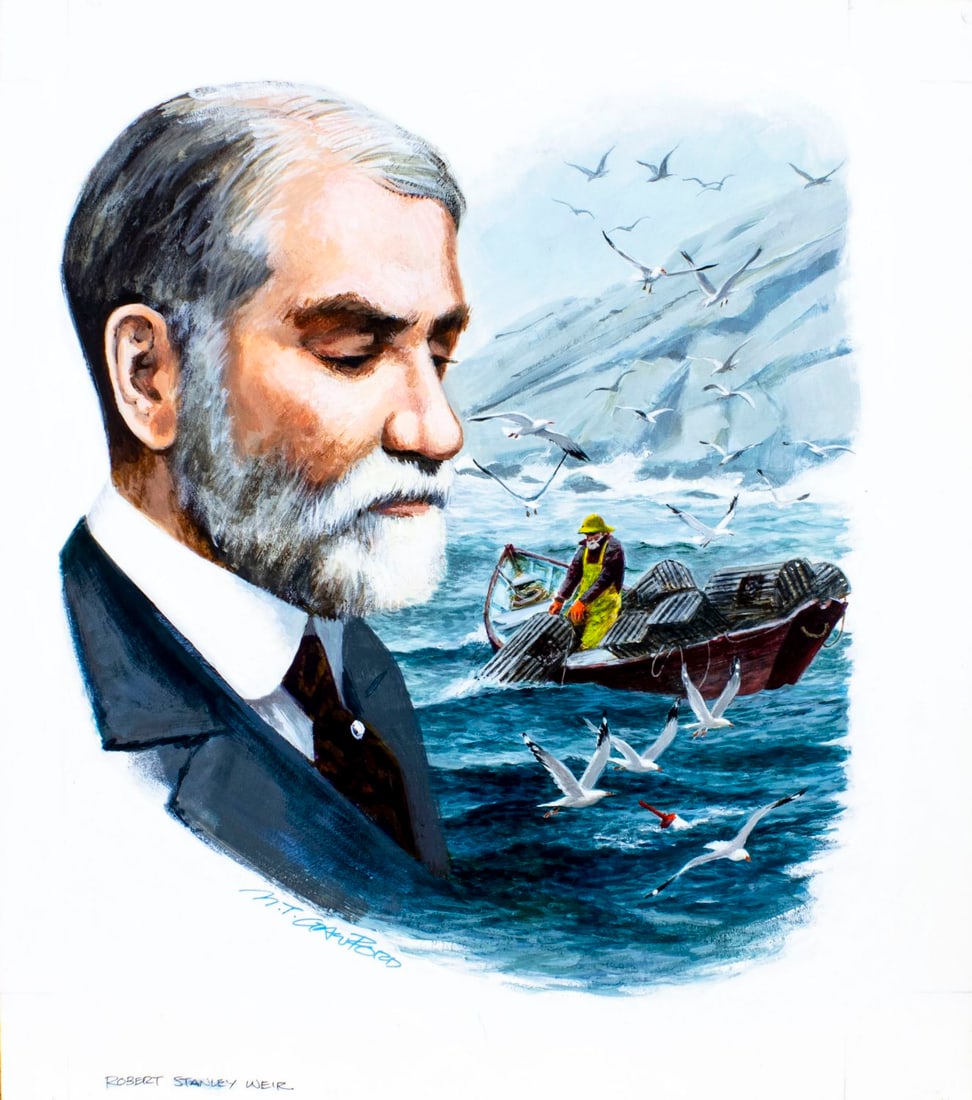 Mel Crawford (CT,Canada,1925-2015) oil painting (1 of 12)