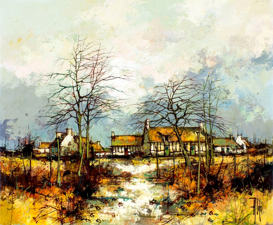 Aldo Paolucci (Italy,France,1941-2002) oil painting (1 of 12)