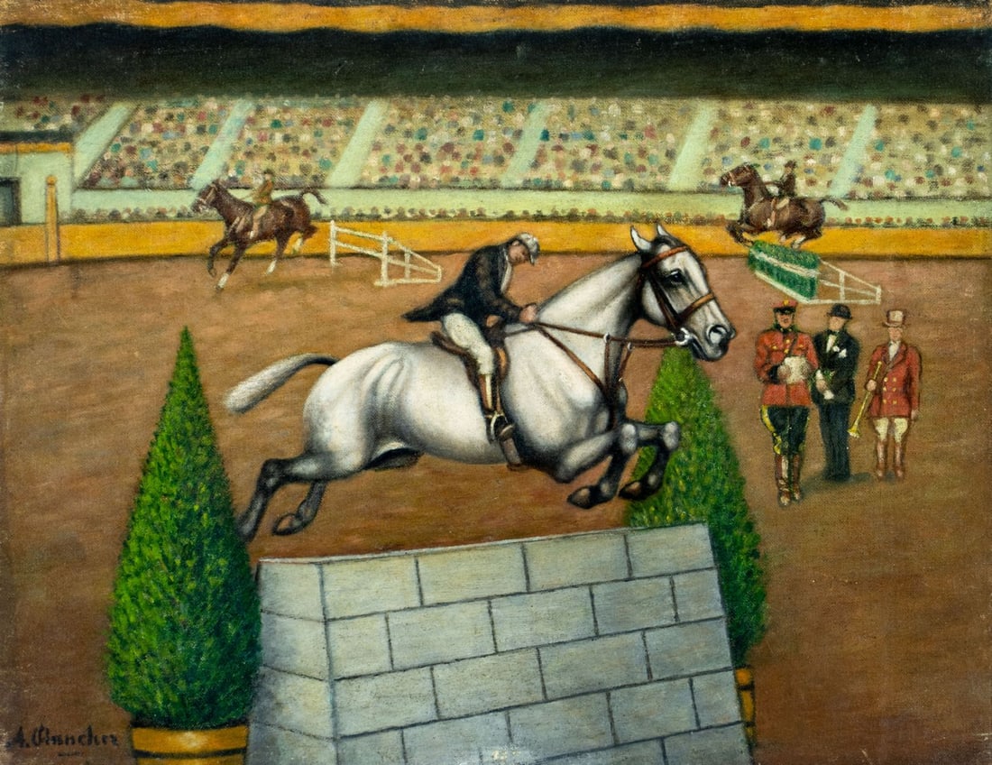 Arnold Plancher (NY,mid 20C) oil painting (1 of 13)