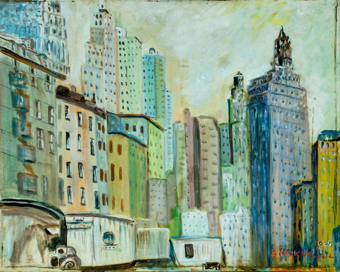 R Yalkut (NY,mid 20C) oil painting (1 of 8)