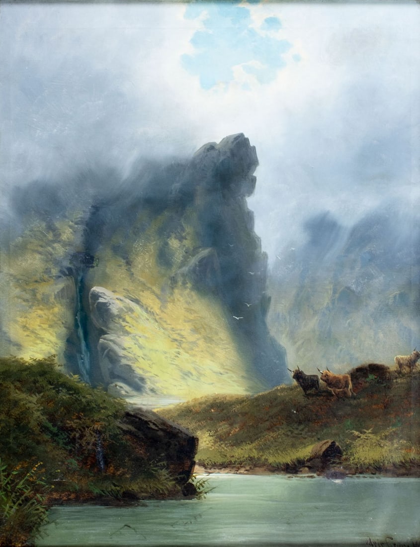 Cedric Gray (UK,19/20C) oil painting antique (1 of 12)