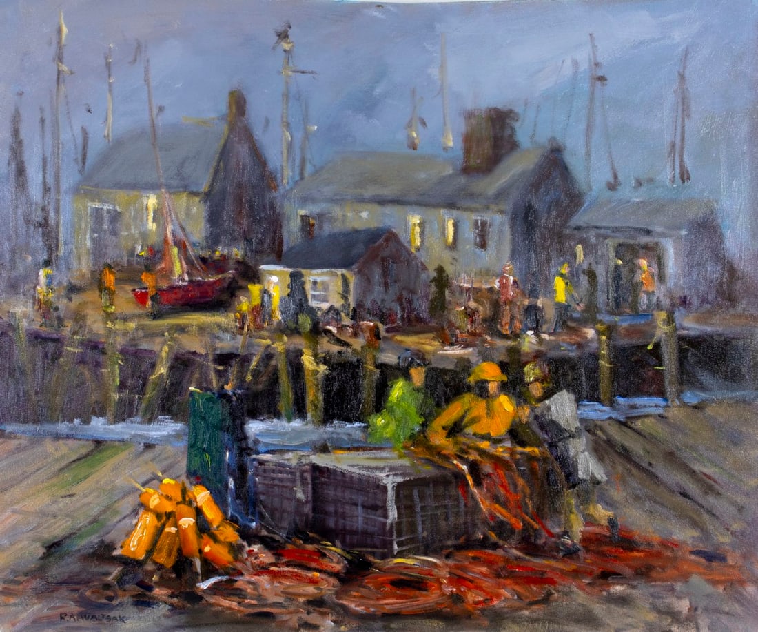 Robert Waltsak (NJ,b 1944) oil painting (1 of 15)