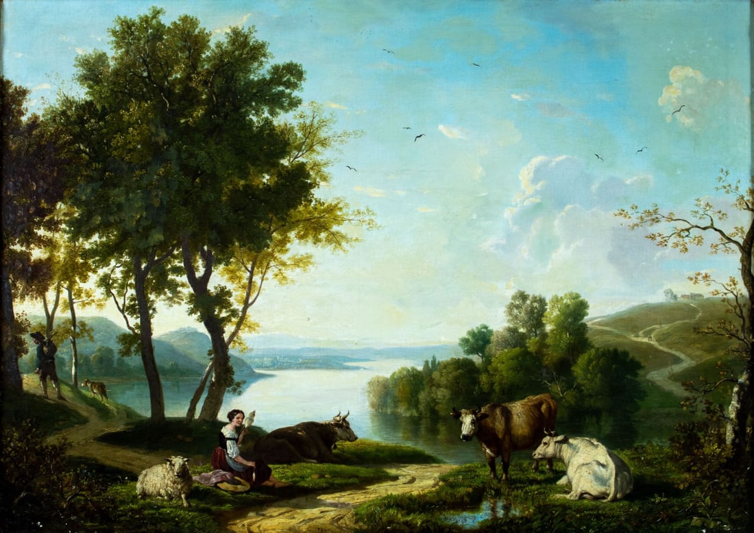 ATTR Constant Troyon (French,1810-1865) oil painting antique (1 of 12)