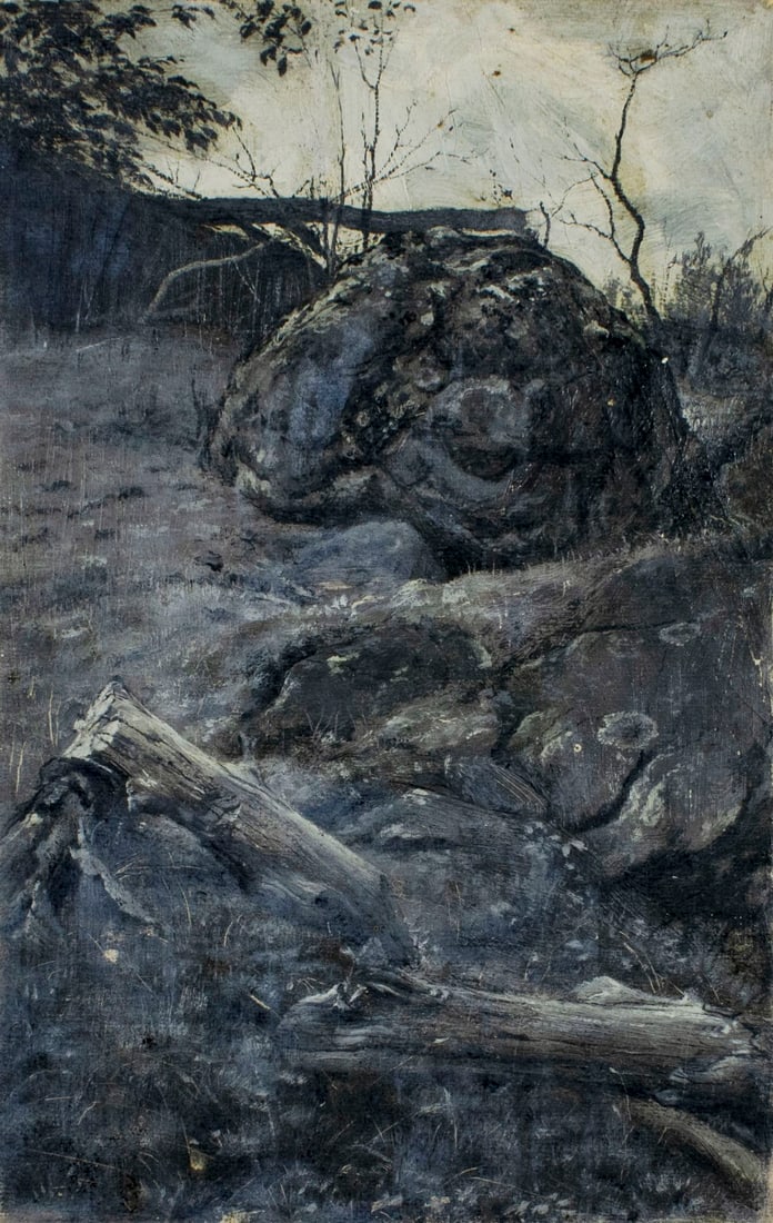 John Mansfield (MA,CT,1849-1933) oil painting antique (1 of 13)