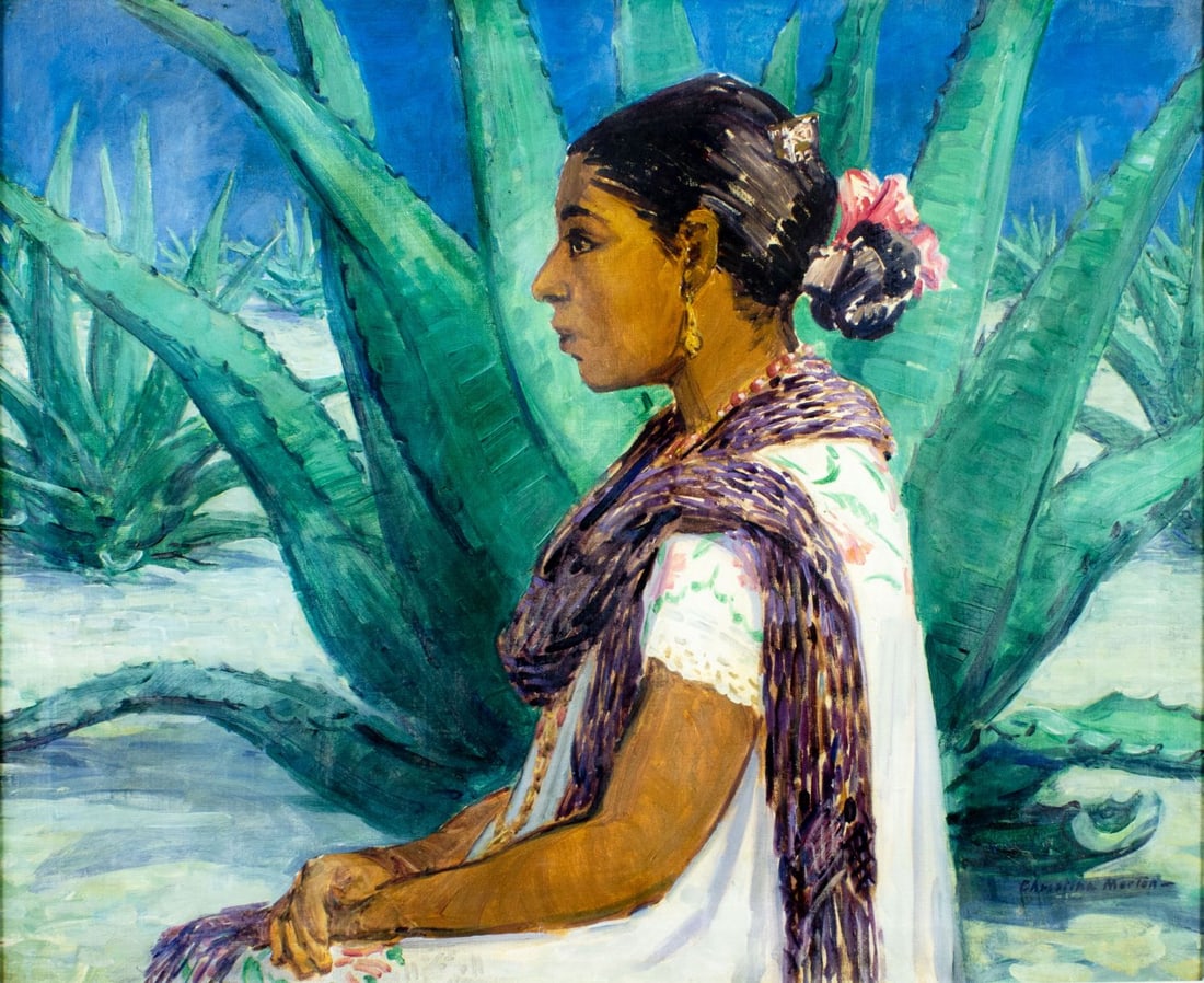 Christina Morton (AR,NY,1891-1957) oil painting (1 of 12)