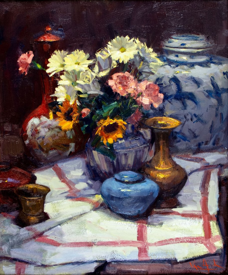 George Van Hook (NY,b 1954) oil painting (1 of 12)