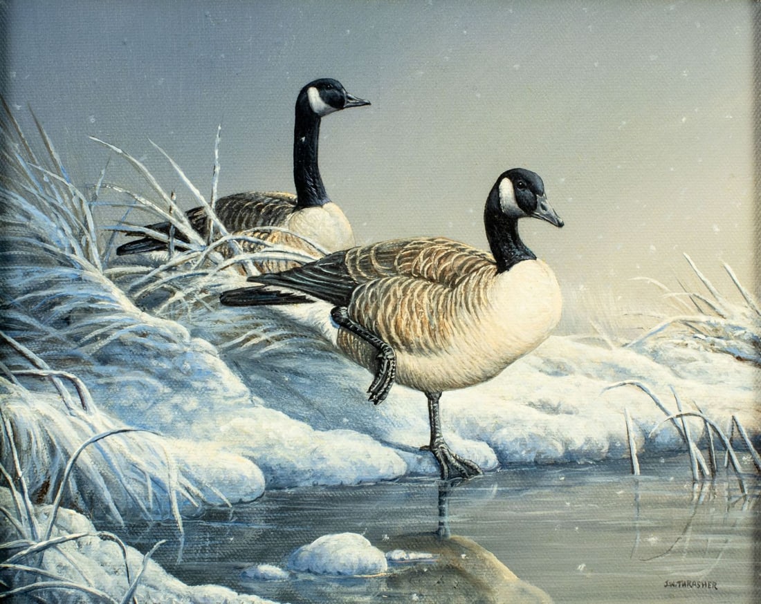 Jerry W Thrasher (TX,1940-?) oil painting (1 of 16)