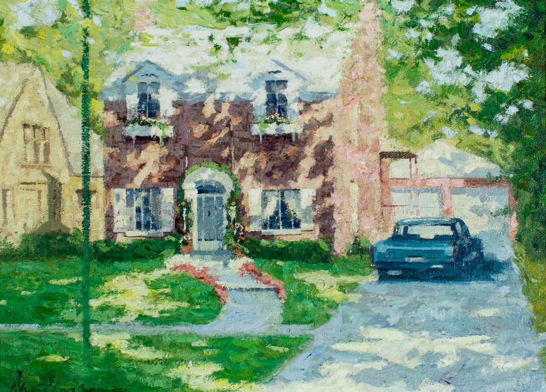 American mid 20C oil painting signed (1 of 12)