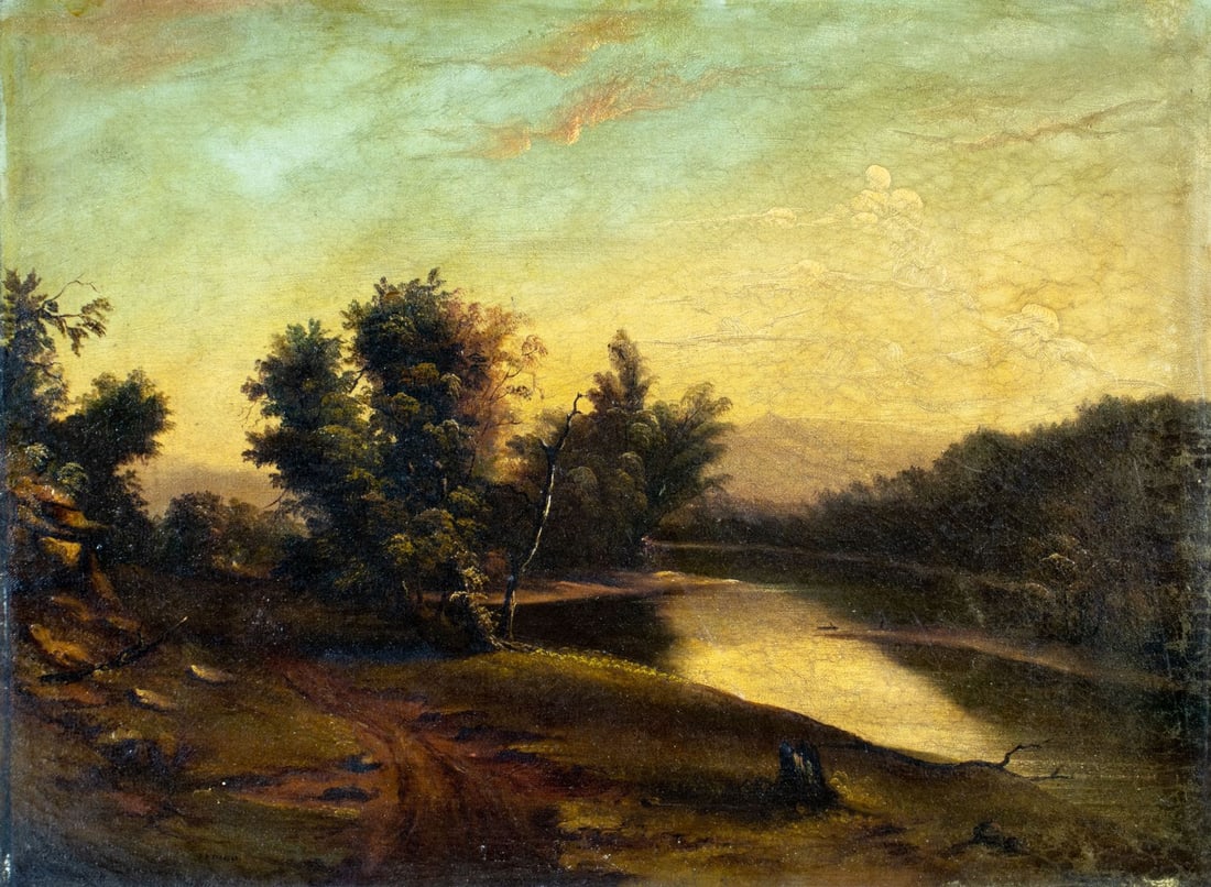 J B Jackson (US,19C) oil painting antique (1 of 12)