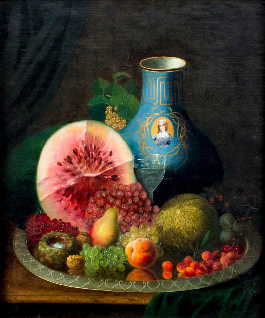 ATTRIB George Forster (NY,German,1817-1896) oil painting antique (1 of 12)