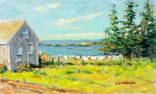 Robert Waltsak (NJ,b 1944) oil painting