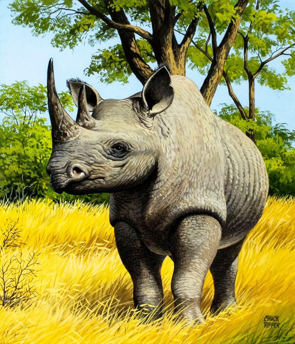 Chuck Ripper (WV,PA,1929-2019) gouache painting (1 of 13)