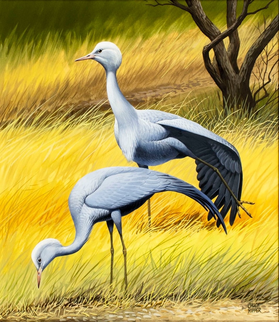 Chuck Ripper (WV,PA,1929-2019) gouache painting (1 of 13)