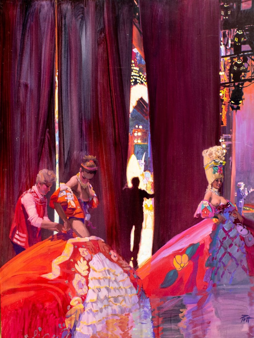 Donald Putt Putman (CA,1926-2007) acrylic painting (1 of 13)