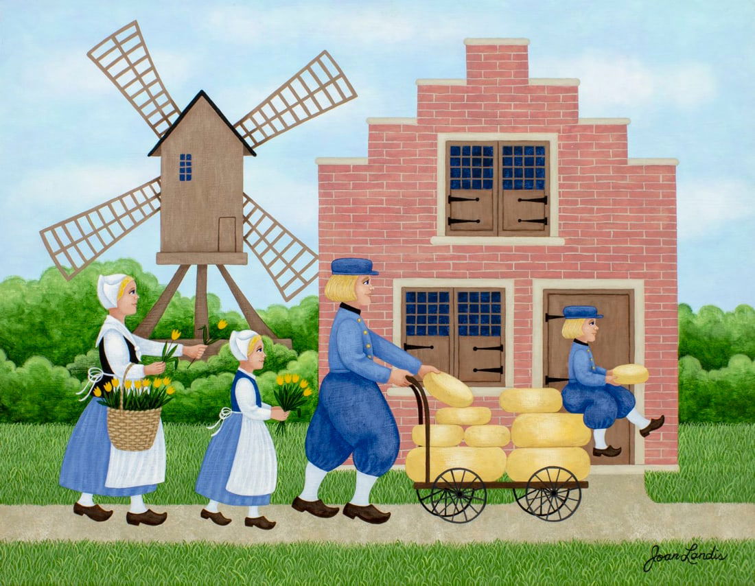 Joan Landis (NY,1928-?) oil painting (1 of 13)