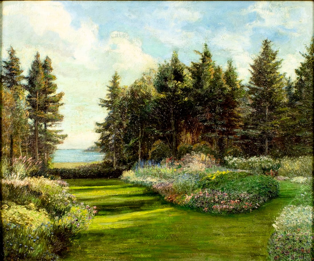 ATTR Karl Neuhaus (CA,German,1879-1963) oil painting antique (1 of 16)