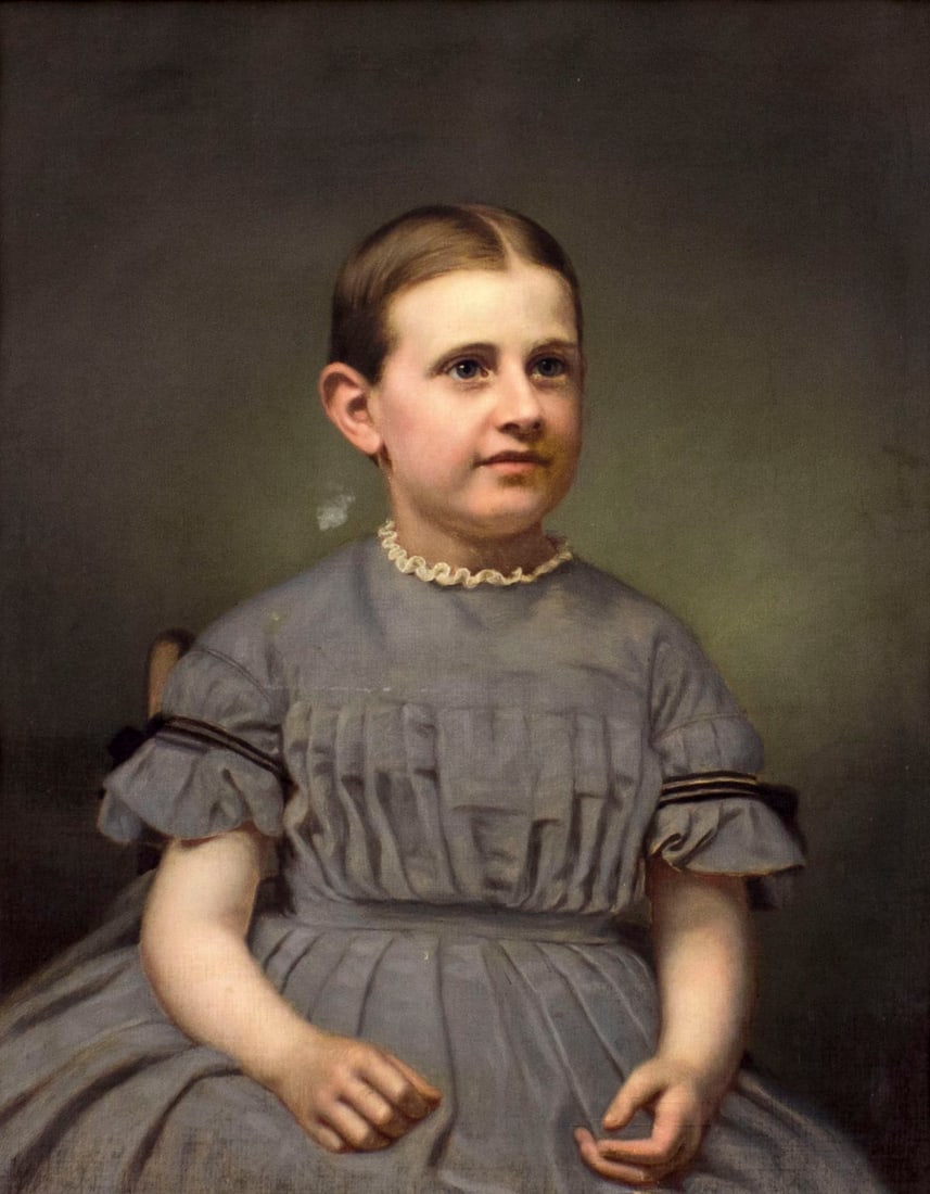 Allen Jr Smith (NY,OH,RI,MA,1810-1890) oil painting antique (1 of 12)