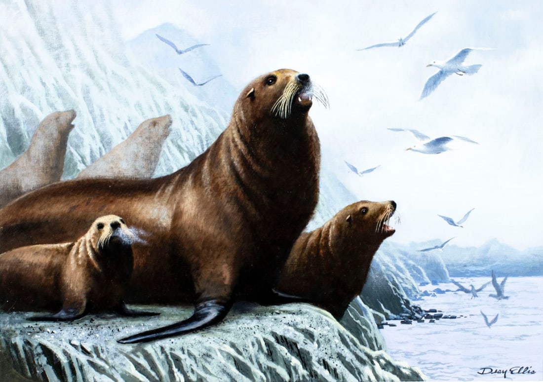 Dean Ellis (NY,1920-2009) oil painting (1 of 13)