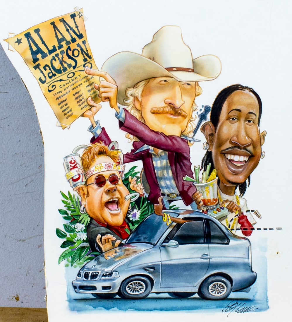 Gary Locke (MO,b 1963) watercolor painting (1 of 12)