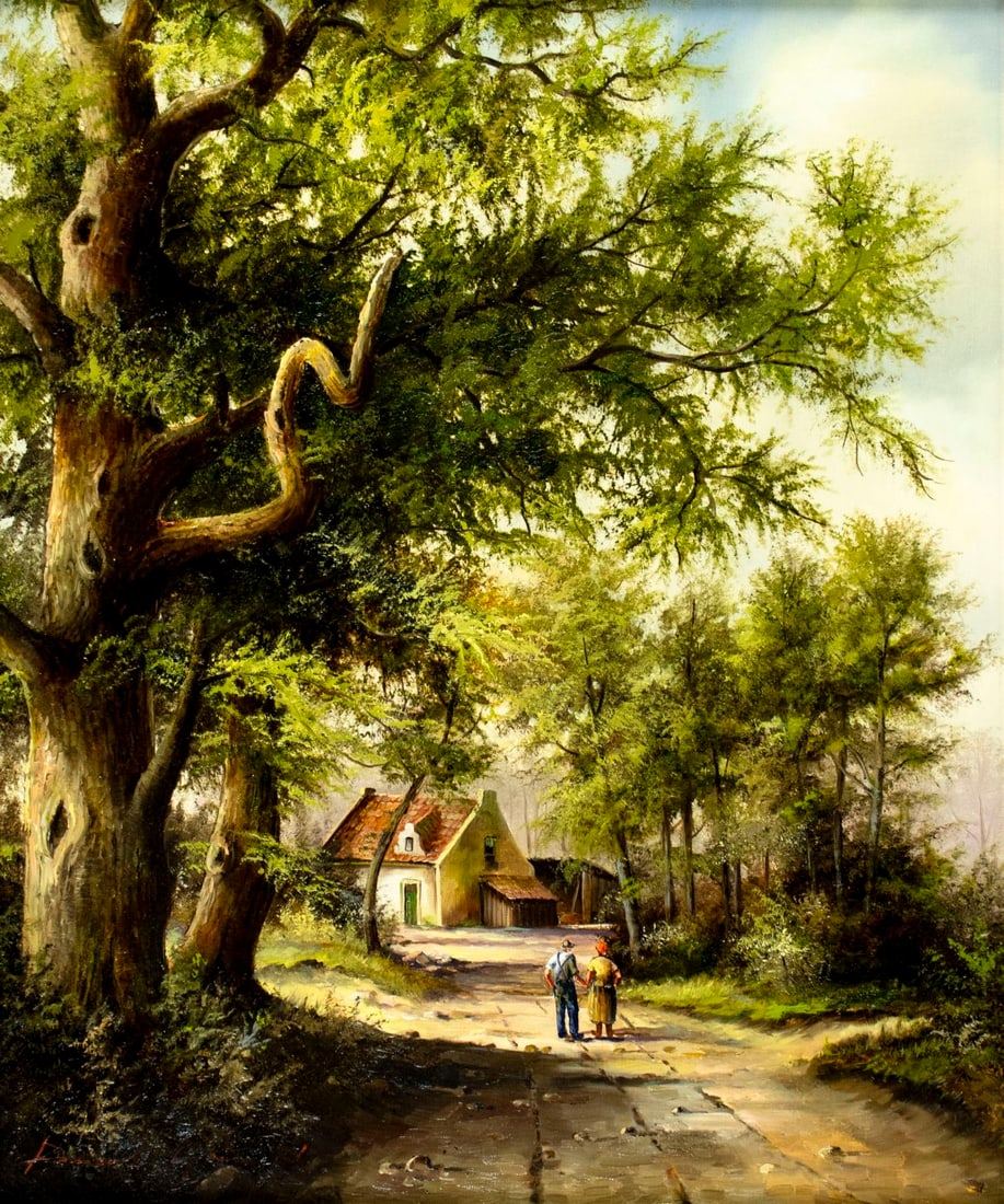 Bernard Gagel (German,1940-?) oil painting (1 of 14)