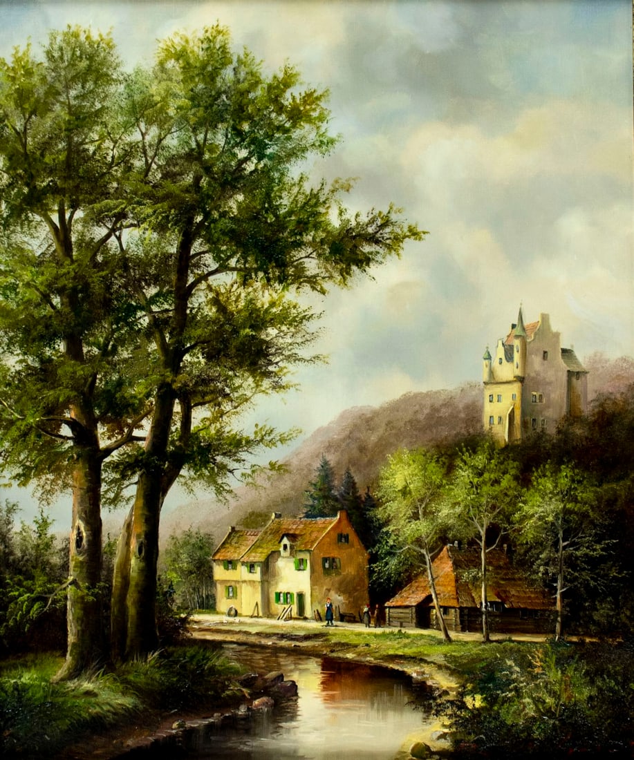 Bernard Gagel (German,1940-?) oil painting (1 of 13)