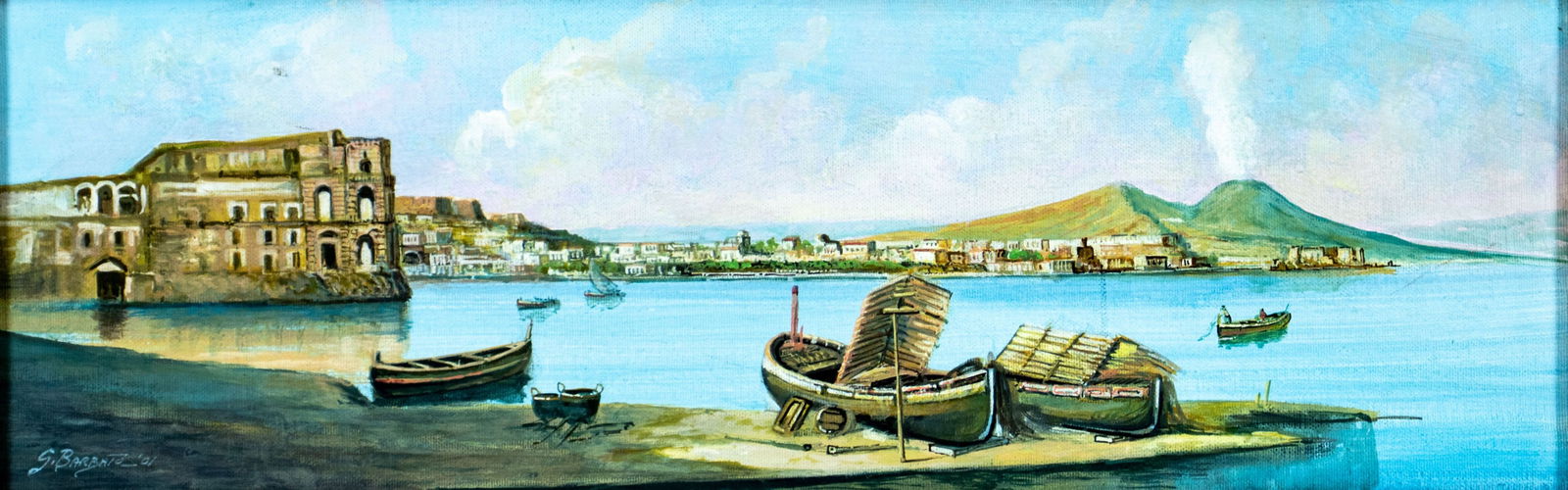 G Barbato (Italy,20C) oil painting (1 of 12)