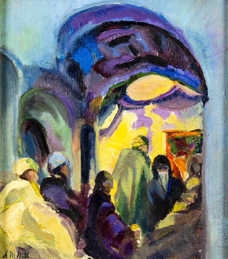 Sue May Gill (PA,1887-1989) oil painting (1 of 12)