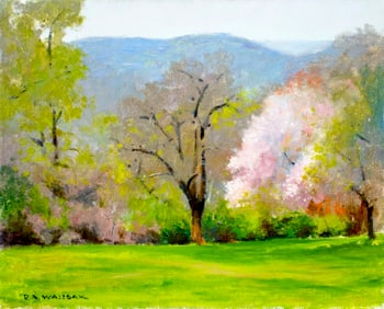 Robert Waltsak (NJ,b 1944) oil painting