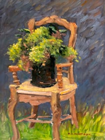 Robert Waltsak (NJ,b 1944) oil painting