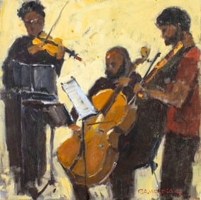 Robert Waltsak (NJ,b 1944) oil painting