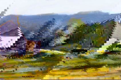 Robert Waltsak (NJ,b 1944) oil painting