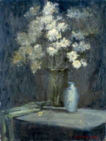 Robert Waltsak (NJ,b 1944) oil painting