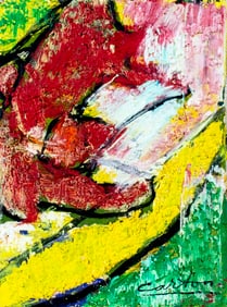 Norman Carton (PA,NY,France,1908-1980) oil painting