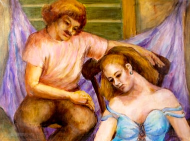 Thelma Thal (NY,1903-2001) oil painting